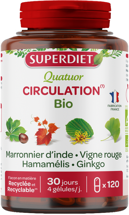 Quatuor circulation bio (marronnier d'inde, vigne rouge, hamamélis, ginkgo) - 1